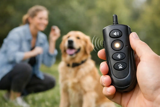 4-in-1 Remote Dog Training Device with Sound